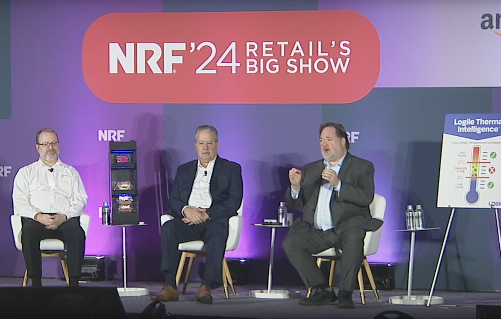 logile employees speaking at NRF 2024